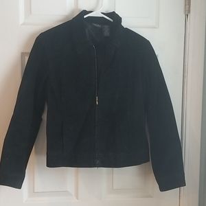 Black suede jacket